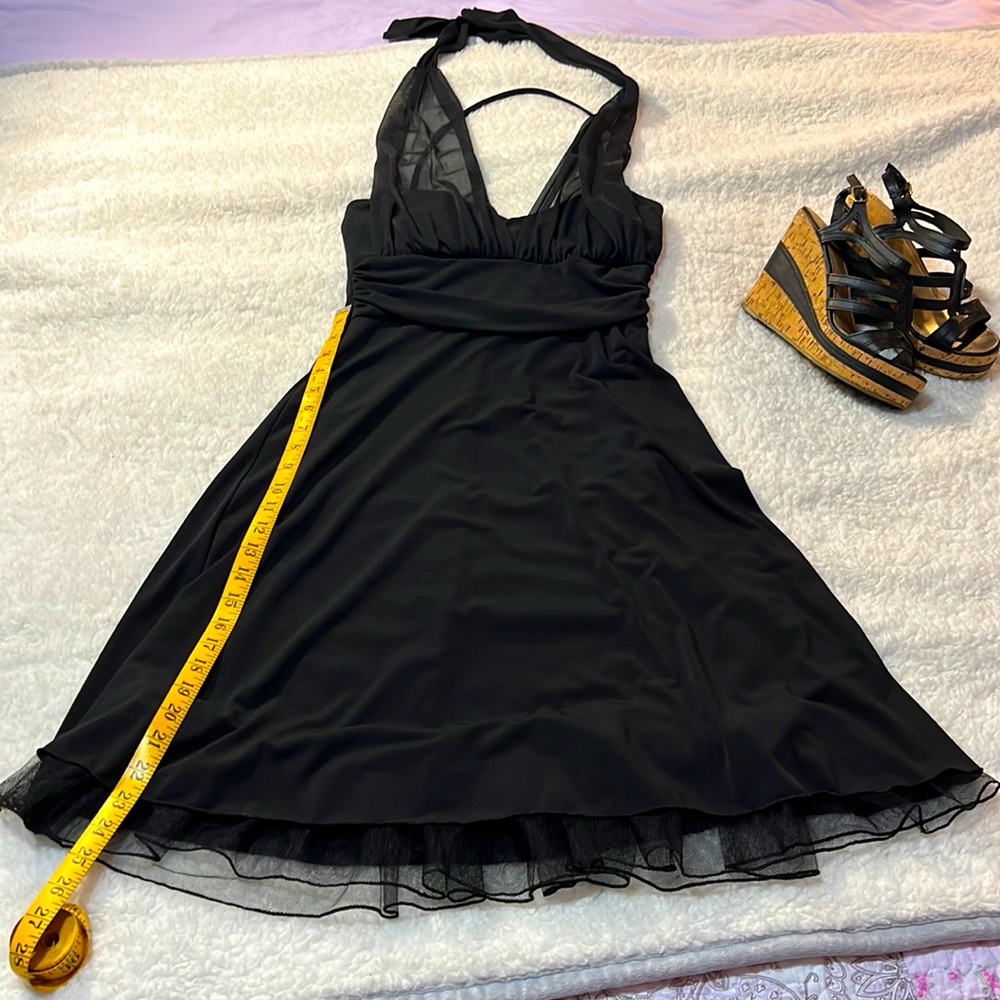 Halter type dress.